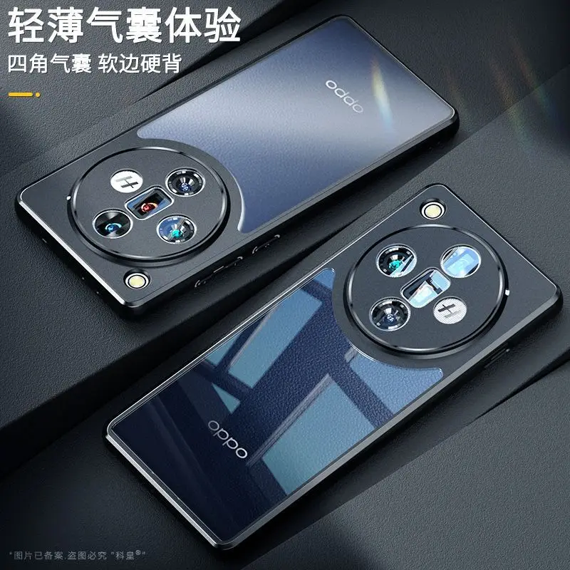 Funda para OPPO Find X8 Pro X 8 X7 Ultra, Funda transparente esmerilada acrílica de lujo para Find X8, Funda de parachoques a prueba de golpes - imagen 2