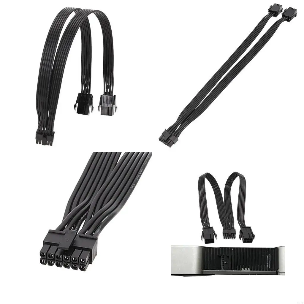 Tarjeta gráfica 896F, Cable línea alimentación 12 pines, 6 pines a macho 12 pines