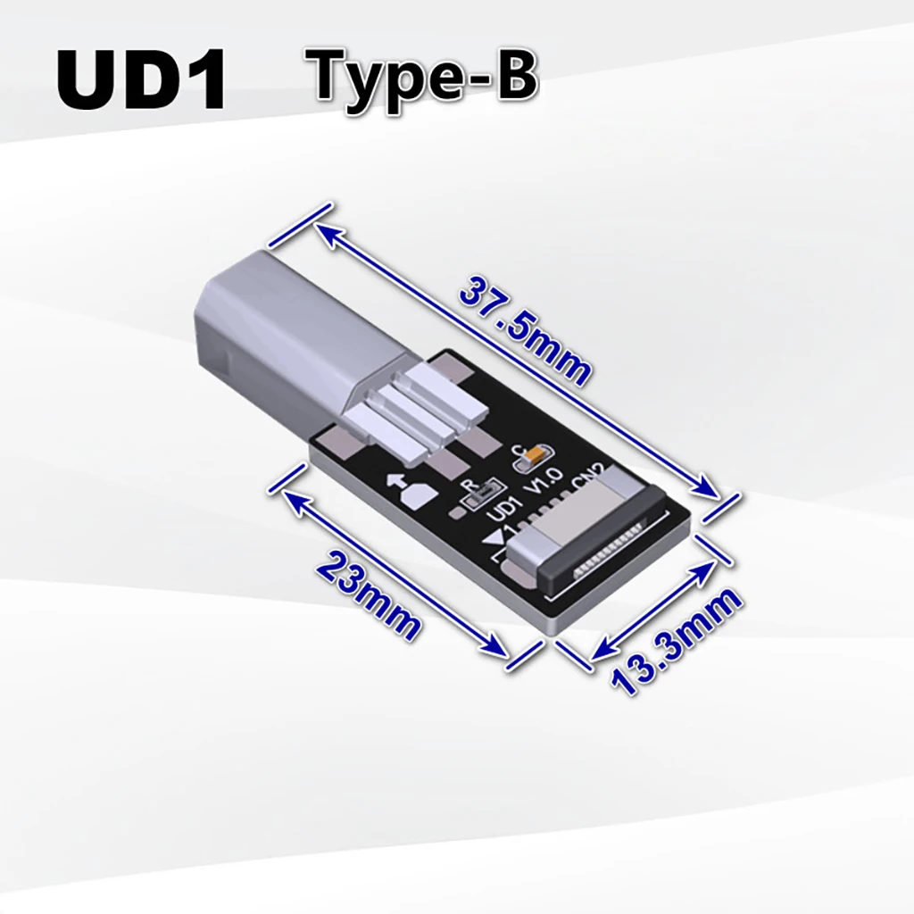 Adaptador USB 2,0 tipo B, enchufe USB macho hembra, placa PCB de prueba, USB 2,0/480Mbps para Raspberry Pi ROCK Pi 4, placa de desarrollo MCU - imagen 2