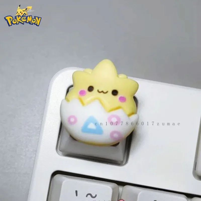 Pokemon Anime DIY Keycaps Lindo Mew 3D Anime Personaje Keycaps Teclado mecánico Keycaps Cherry MX Axis Regalos especiales - imagen 4
