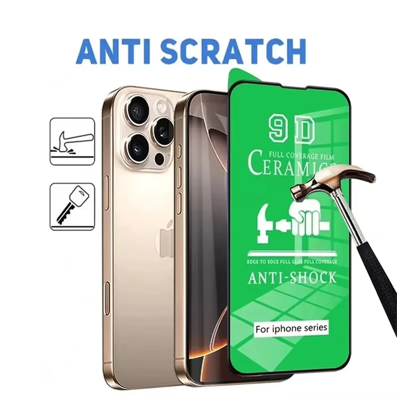 1-5 uds 9D Protector de pantalla de cerámica para iPhone 13 11 17 Pro Max Air 16 15 14 12 Mini XR Xs X 7 8 Plus SE película protectora suave - imagen 5