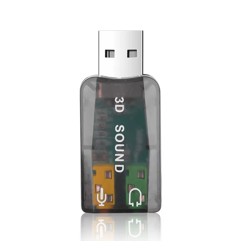 Tarjeta de sonido USB externa a puerto de 3,5mm, adaptador de audio 3D de 5,1 canales para ordenador portátil - imagen 4
