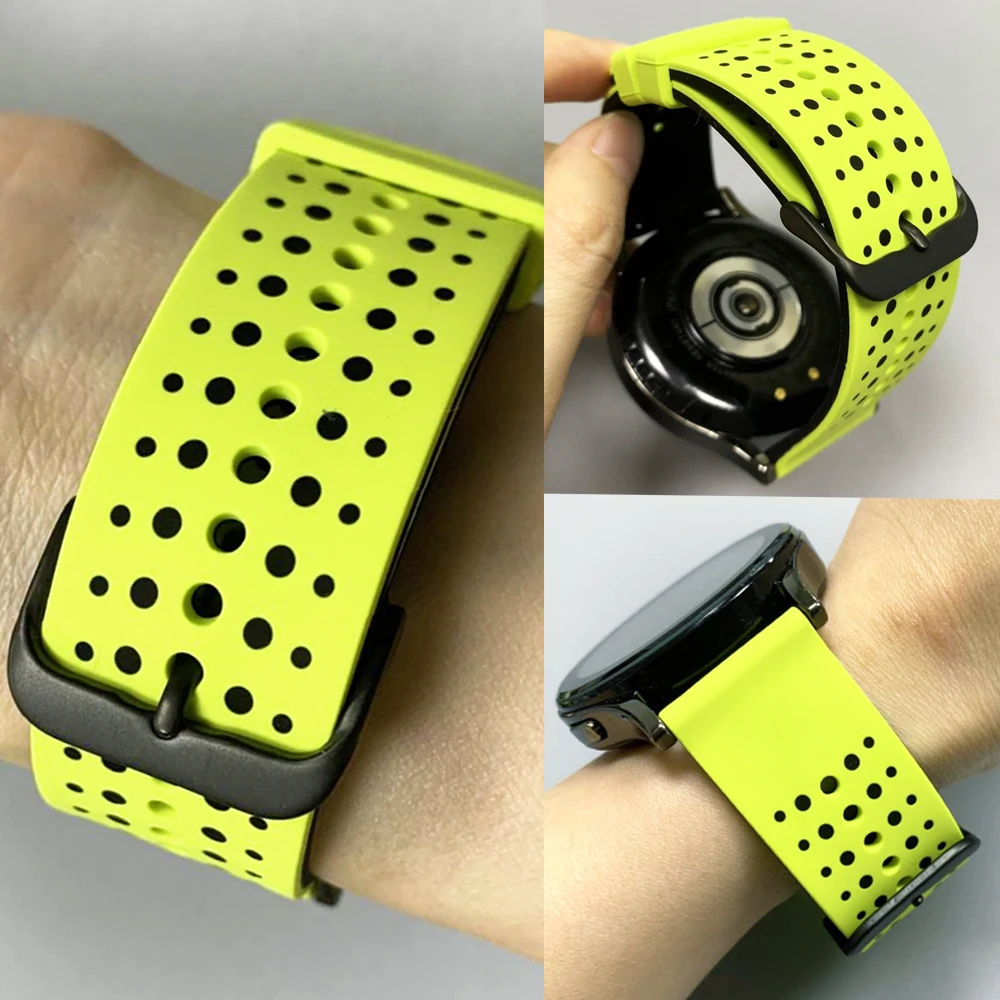 Correa de silicona de 22mm para Garmin Forerunner 570 47mm 265 255 pulsera deportiva suave de música para Garmin Venu4 45mm 3 2 Vivoactive4 Band - imagen 2