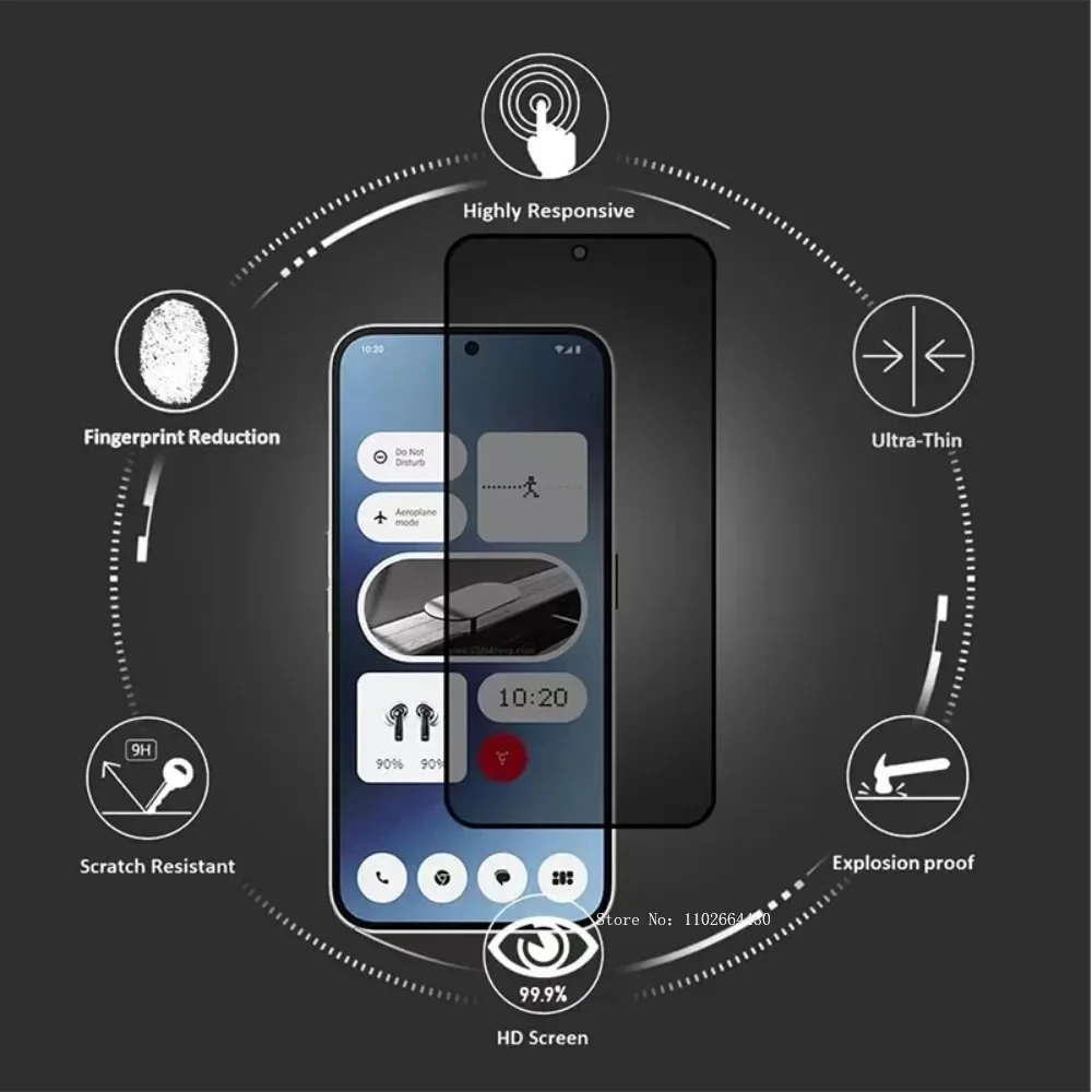 Protectores de pantalla de privacidad 3D 6 en 1 para Google Pixel 8a, vidrio templado protector antiespía para Google Pixel 8 8 Pro, película de cámara - imagen 3