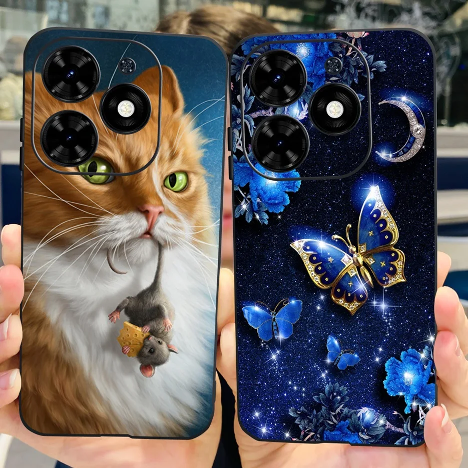 Para Tecno Spark Go 2024 funda bonita pintada funda suave TPU a prueba de golpes funda de teléfono para Tecno Spark Go 2024 Fundas 6,6 ''parachoques - imagen 4