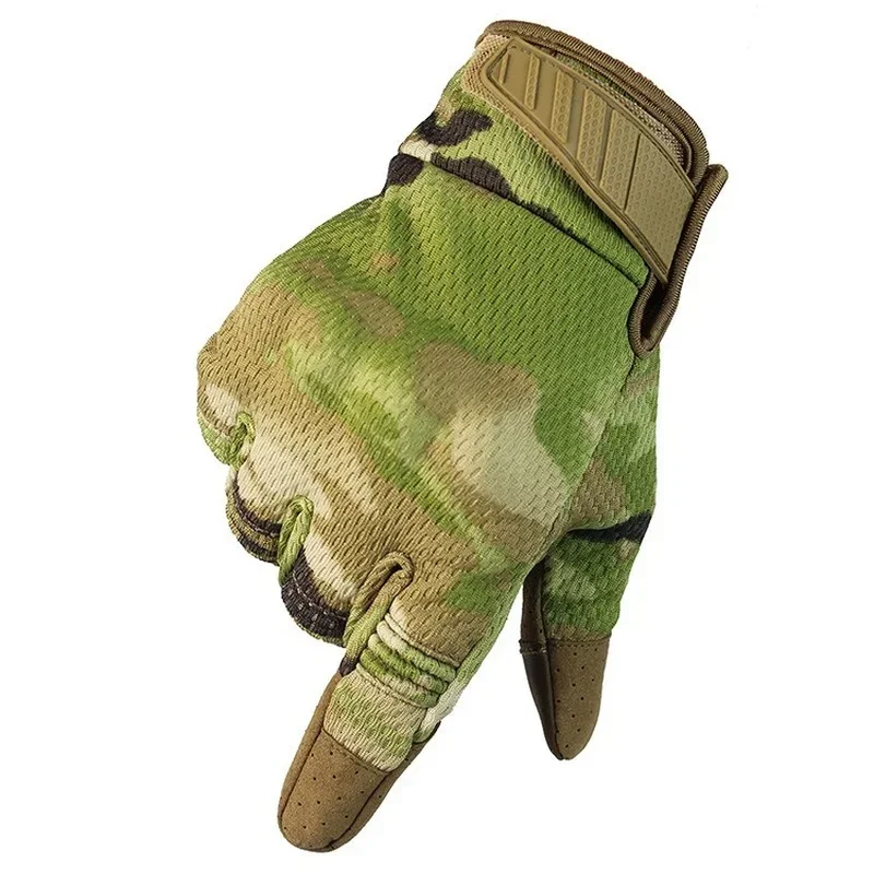 Guantes tácticos con pantalla táctil para hombre y mujer, militares del ejército, Paintball, Airsoft, combate, motocicleta, nudillos duros, dedo completo - imagen 3