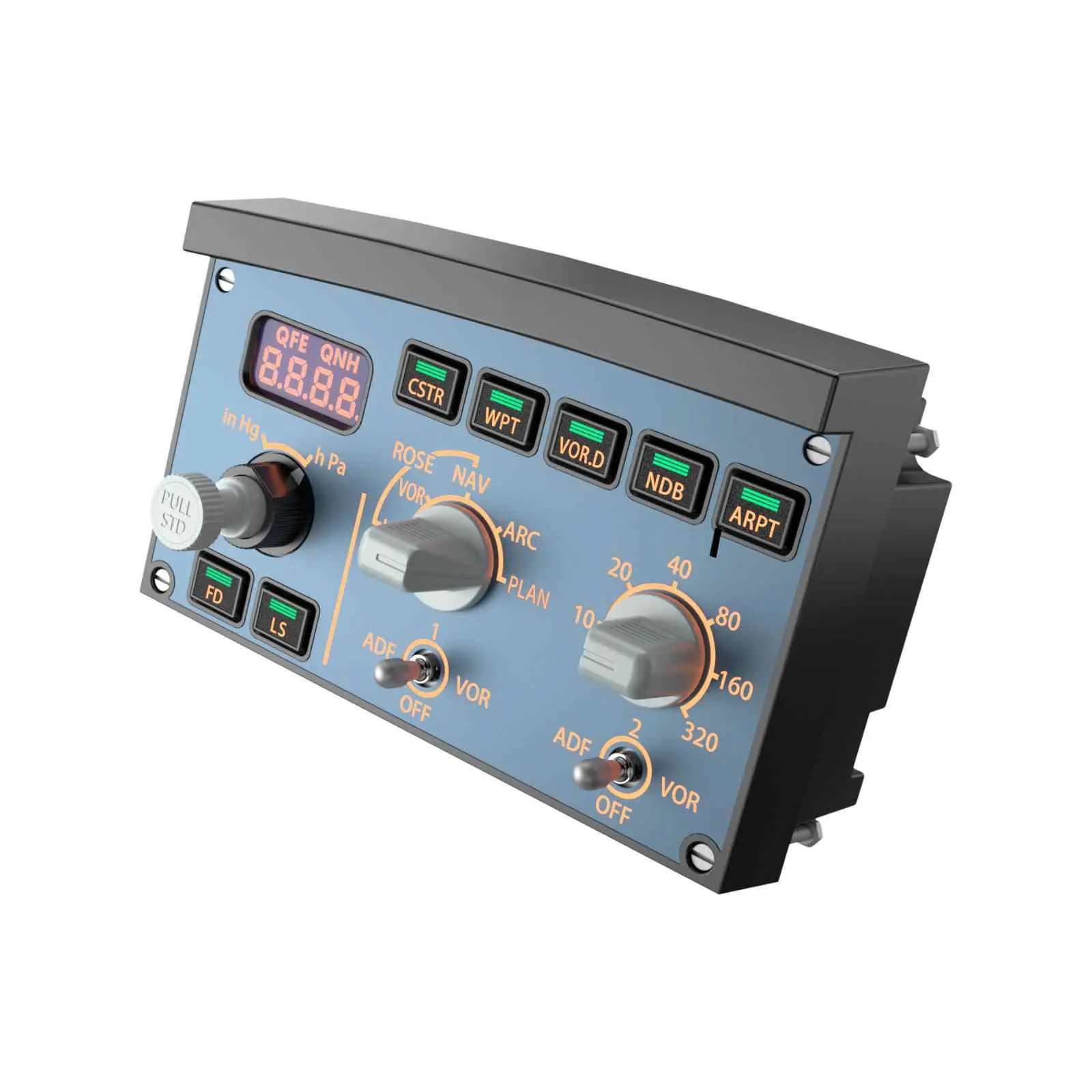 WINWING A320 FCU/EFIS-L/R Panel de unidad de Control de vuelo simulador de juego de avión X modo de conducción Dual compatible con SIMAPP Plug and Play - imagen 4