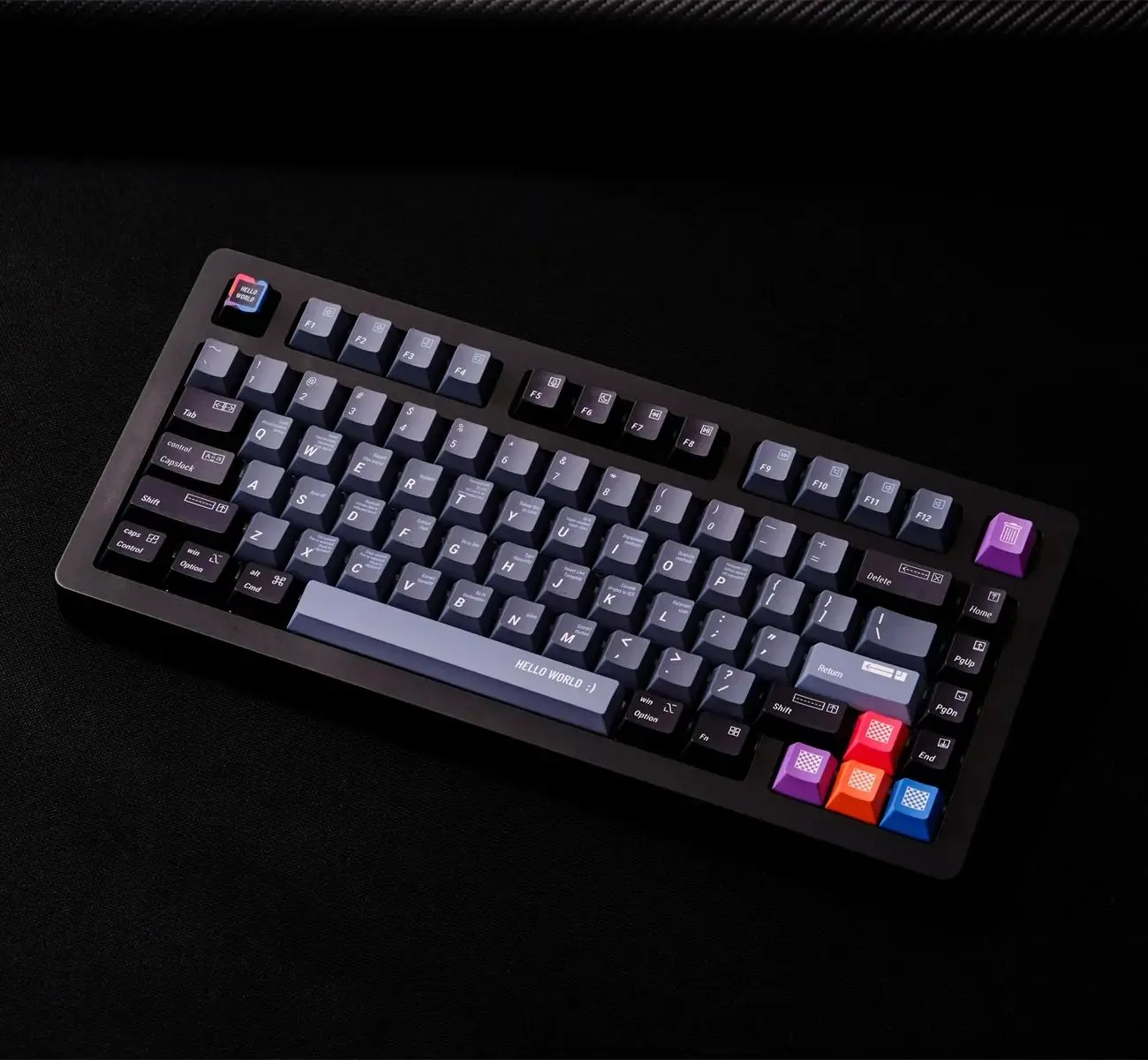 Juego de teclas de programador GMK PS, teclas de sublimación de tinte PBT, teclas de perfil de cereza para teclado mecánico 61 64 68 84 87 96 980 - imagen 2