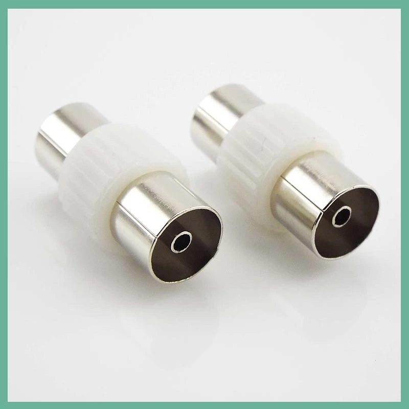 2 uds macho a macho/hembra a hembra conector de TV para antenas TV RF enchufes coaxiales adaptador de conector B6 - imagen 4