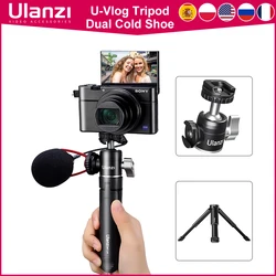 Ulanzi Mini Trípode Vlog: Cabeza Bola Dual con Luz LED