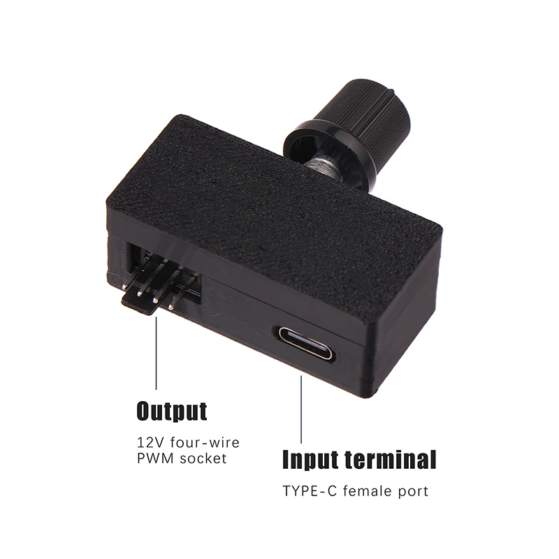 Controlador de velocidad del ventilador DC12V PWM de 4 pines, fuente de alimentación USB tipo C, modulador de ancho de pulso de refrigeración por agua DIY - imagen 5
