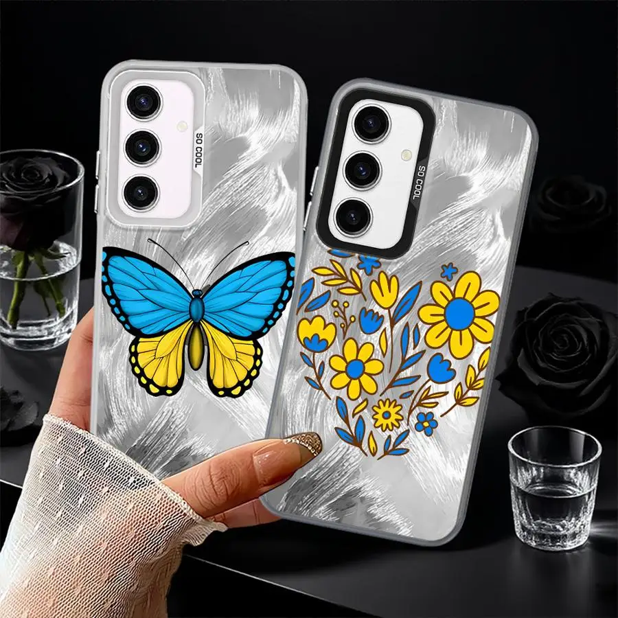 Funda para Samsung Galaxy A26 A22 A52 A33 A34 A73 A23 A53 A24 A32 A25 A36 funda trasera para teléfono mariposa flor - imagen 5