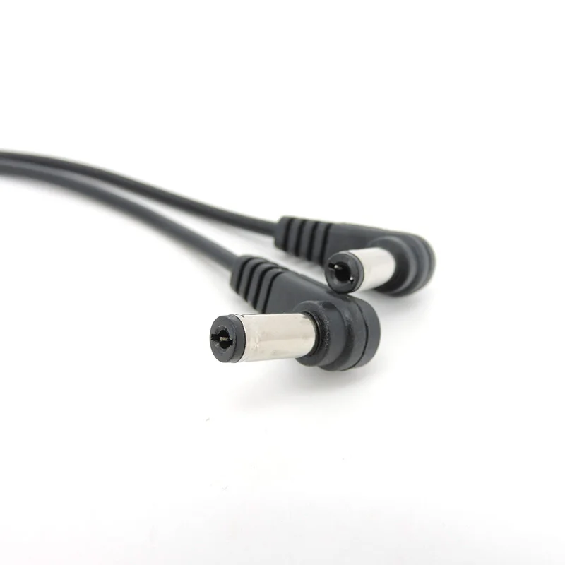 DC 5,5mm x 2,1mm alimentación 1 hembra a 2 macho en ángulo adaptador divisor conector Cable de enchufe 12V para cámara CCTV - imagen 5