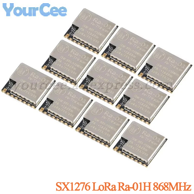 10 uds/1 unidad SX1276 LoRa Ra-01H 868MHz SX1278 Ra-01 433M SX1276 Ra-01H módulo de comunicación inalámbrica Wifi de espectro extendido - imagen 2