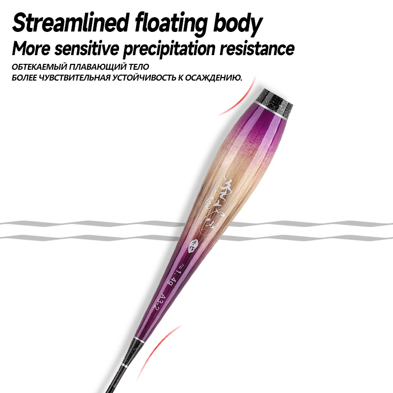 3 uds flotador de caña cuerpo de flotador de pie + 3 uds tubos + 1 ganchos de bolsa + 1 flotador cuerpo de boya luminosa sin cola sin batería CR425 aparejos de pesca - imagen 4