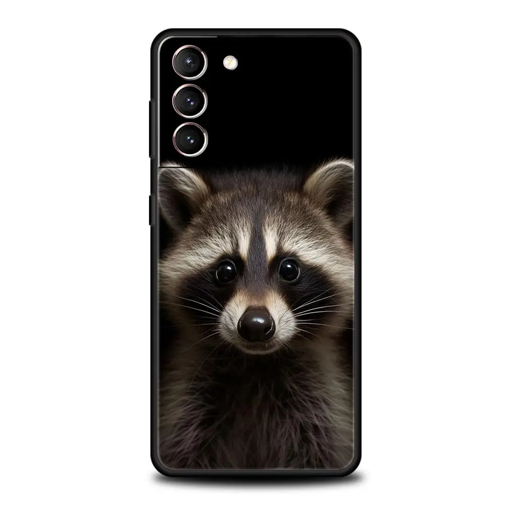 Funda de teléfono mapache para Samsung Galaxy S24 S23 S22 S20 Ultra S21 FE 5G S10 S9 Plus S10E S8 funda de silicona suave - imagen 4