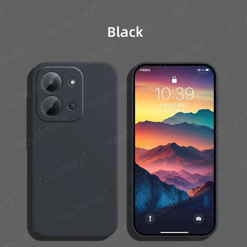 Para Redmi 15C funda para Xiaomi Redmi 15C Fundas Coque Shell Original silicona líquida suave TPU teléfono parachoques Redmi 15C - imagen 3