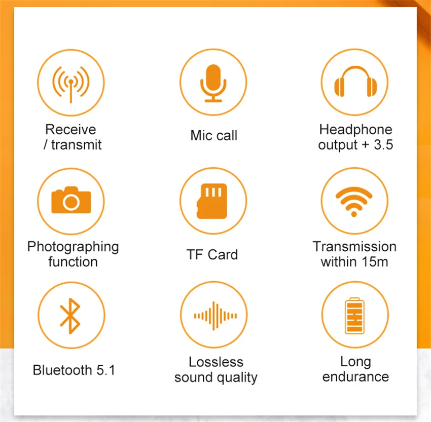 Transmisor y receptor con Bluetooth 5,0, adaptador inalámbrico EDR con tarjeta TF NFC, Dongle de 3,5mm, AUX, para TV, PC, auriculares, Audio estéreo HIFI para coche - imagen 2