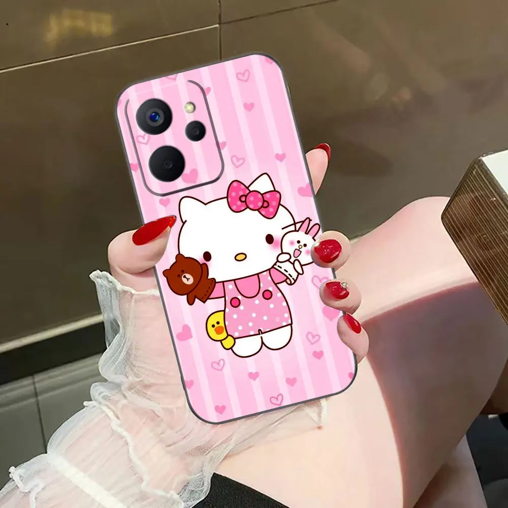 Funda de teléfono con foto personalizada de gato de dibujos animados Hello K-Kitty para OPPO Realme 14 13 12 11 10 9 9I 8 8I 7 7I 6 5 5I 5S Pro Plus - imagen 3