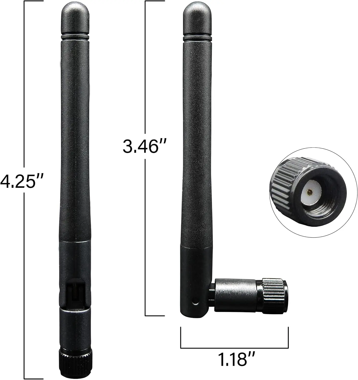 2 uds WiFi Bluetooth antena 2,4G 5G 5,8G con RP-SMA macho para placa base de juegos, cámara RV, Mini tarjeta inalámbrica PCIE M.2, enrutador - imagen 3
