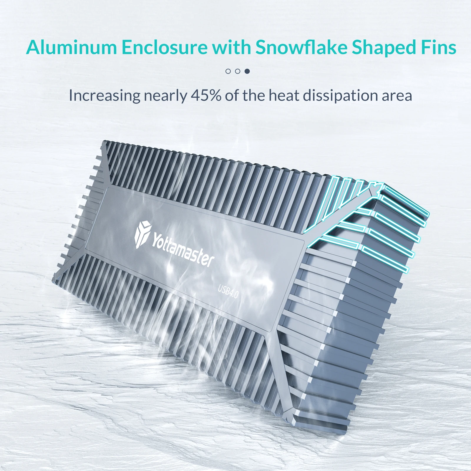 Yottamaster-carcasa SSD USB 4 M.2 NVMe a Thunderbolt 3 4 USB3.2 USB 3,1 3,0 tipo C 40gbps Compatible con PCIe 4,0/PCIe 3,0 2280 - imagen 4