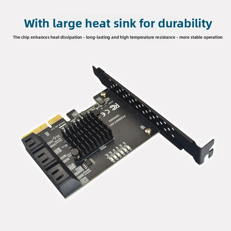 PCIe a 6/8/10 puertos SATA 3 III 3,0 6 Gbps SSD adaptador PCI-e PCI controlador tarjeta de expansión soporte - imagen 3
