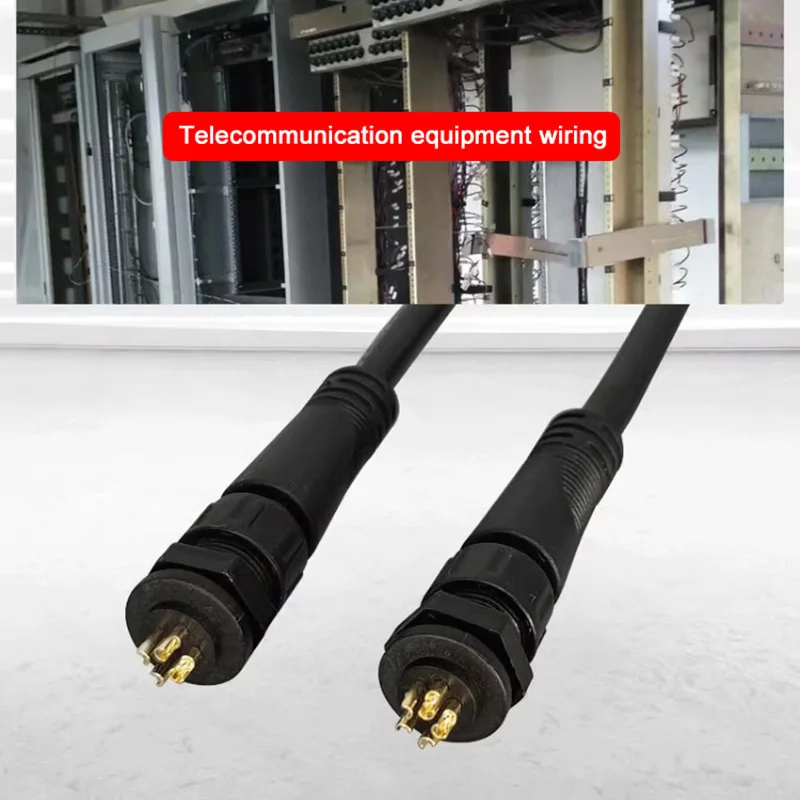 Panel M12 enchufe impermeable 2 3 4 5 pines conectores de aviación Industrial 0,5/0,75/1,0 cuadrado macho hembra acoplamiento rápido IP68 - imagen 4