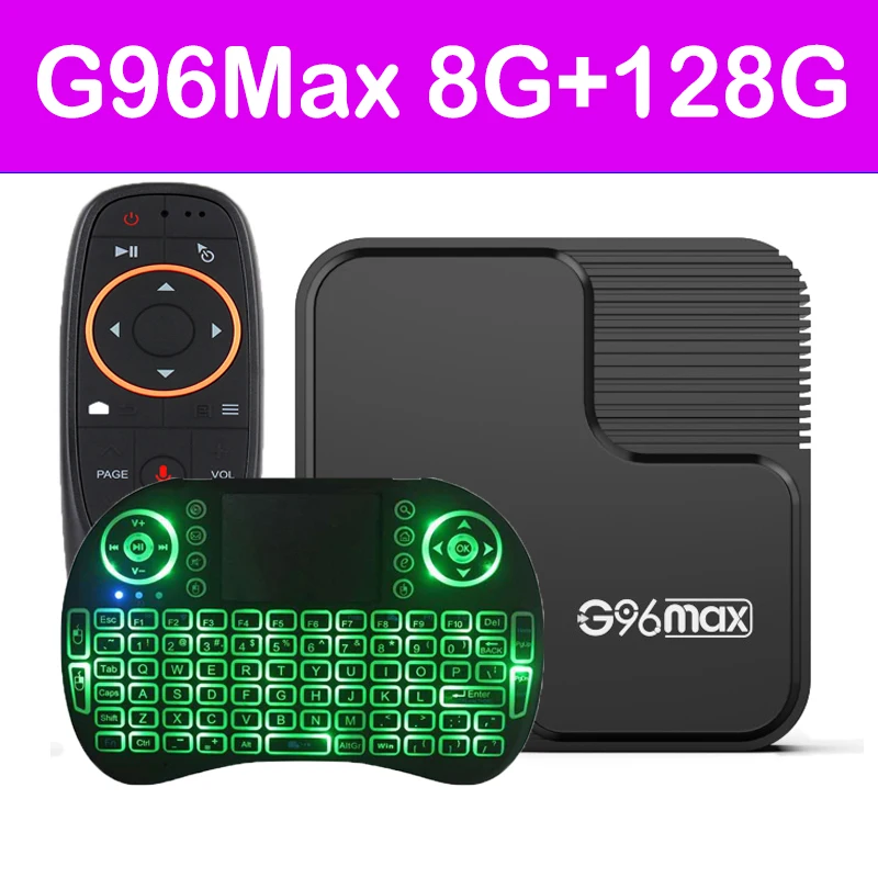 G96 Max Smart Android TV Box Android 14 8GB 128GB 2,4 y 5G Wifi 8K reproductor multimedia TV Box Android Play Store decodificador 4K muy rápido