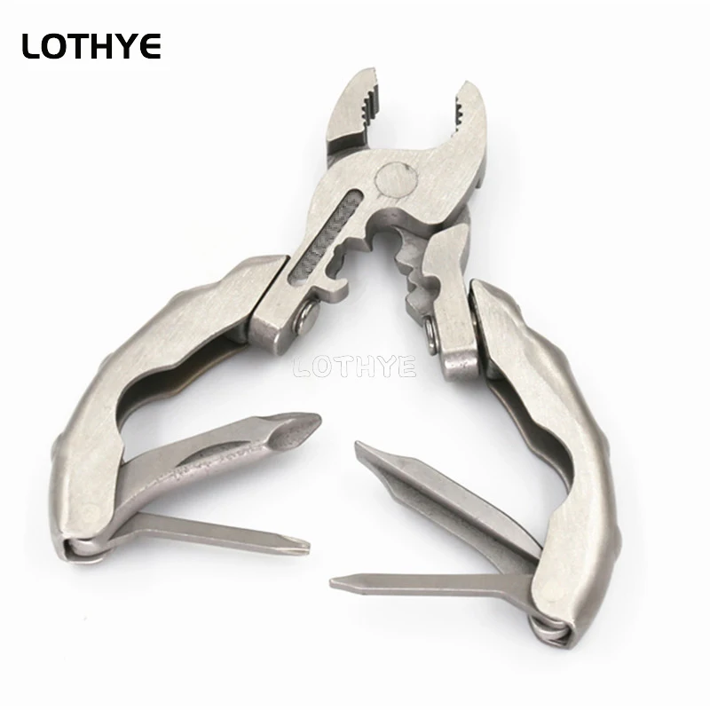 Kit militar multifunción multiuso Edc, herramienta múltiple de reparación, destornillador de bolsillo multiusos, alicate plegable de utilidad portátil - imagen 4