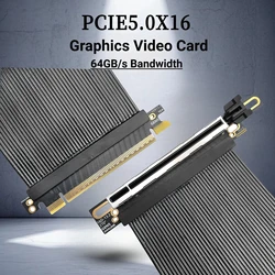 PHANTEKS 217E NZXT H1 V1 Cable elevador PCI-e 5,0 X16 blindado 270 °   Tarjeta de vídeo en ángulo recto inverso Montaje vertical GEN5 Gaming