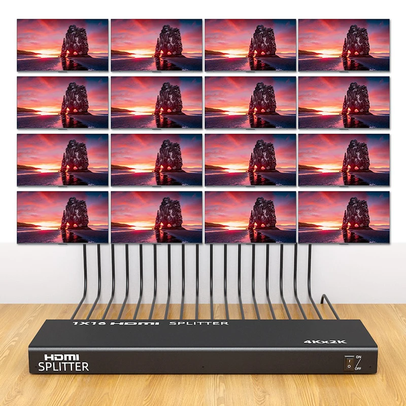 Divisor HDMI 4K 1x16 - 16 Salidas para Monitor y TV - imagen 2