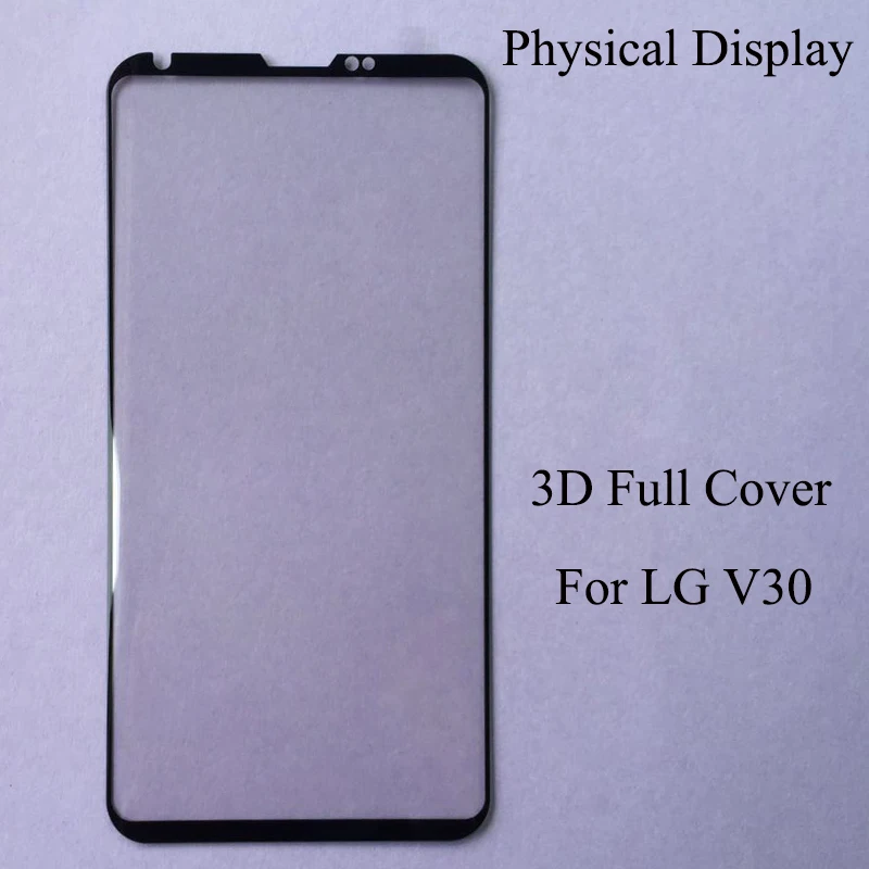 V30 Plus Protectores de pantalla de vidrio 3D película para LG V30 vidrio para LG V30 Protector de pantalla de vidrio templado 3D cubierta completa H930 H930 DS - imagen 5