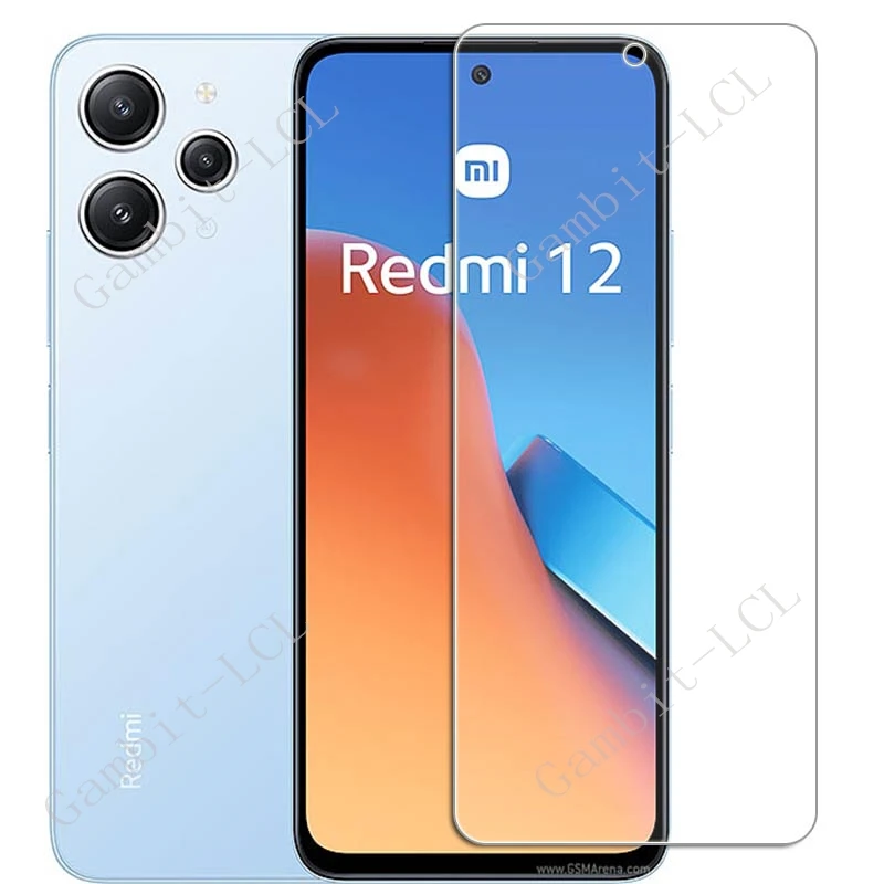 2 uds para Xiaomi Redmi 12 13 13x Redmi12 Redmi13 Redmi13X Poco M6 4G M6Pro M6 Plus 5G protección de pantalla película de vidrio templado - imagen 3