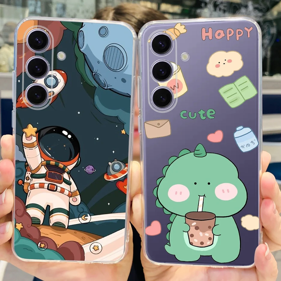 Funda de silicona suave para teléfono Samsung Galaxy S24 Plus, carcasa pintada con estilo, S24 Plus, S24 Ultra - imagen 5