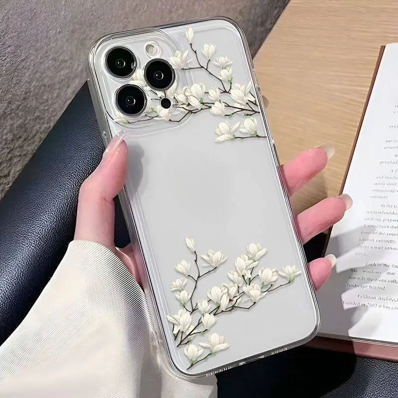 Funda estética Floral Daisy para Samusng Galaxy A54 A55 A35 A23 A24 A34 S24 Ultra S22 S23 Plus S20 S21 FE A52 A53 A52S A14 A32 - imagen 3