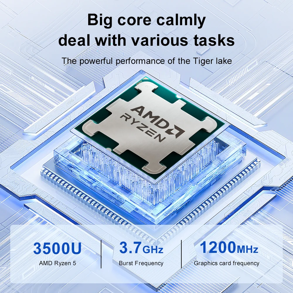 Ninkear A15 Air 2025 Conejo Conejo Pulgada FHD IPS Pantalla AMD Ryzen ™ 5 3500U 16GB DDR4 MHz + 512GB NVME SSD 180 °   Abra y cerrar WiFi 5 BT 4.2 s Desbloqueo de huellas dactilares Testado y probado PC portátil de alta calidad Alimentación de sus necesidades móviles Con la cuentabilidad - imagen 4