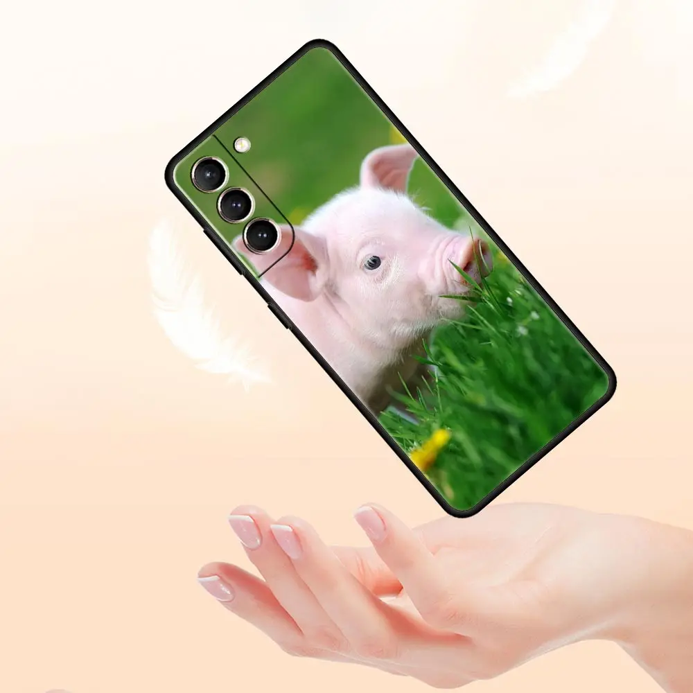 Funda de teléfono con diseño de cerdo pequeño y mascota rosa para Samsung Galaxy S24 S23 S22 5G S21 Ultra S20 FE S10 S9 Plus S10E S8 Note 20 10 Lite - imagen 5