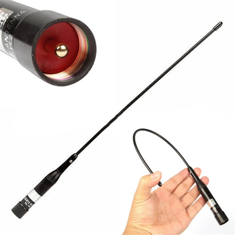 Nagoya NL-R2 doble banda VHF UHF 144/430 MHz Radioaficionado NLR2 látigo Flexible PL259 antena para Baofeng Motorola ICOM Radio móvil de coche