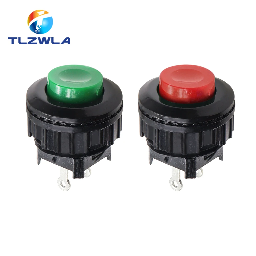 Interruptor de botón de Reinicio automático desbloqueado, piezas de 10 DS-500, normalmente abierto y pulsado, 14mm, DS-501