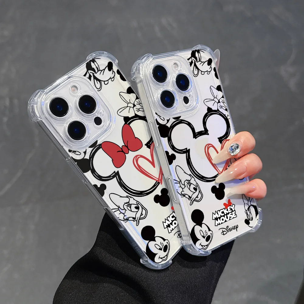 Preciosa funda de teléfono Mickey para Oppo A3x A3 A78 A74 A76 A72 A58 A57 A54 A53 A38 A31 A15 A17 A16 A7 A5 4G 5G cubierta anticaída - imagen 2