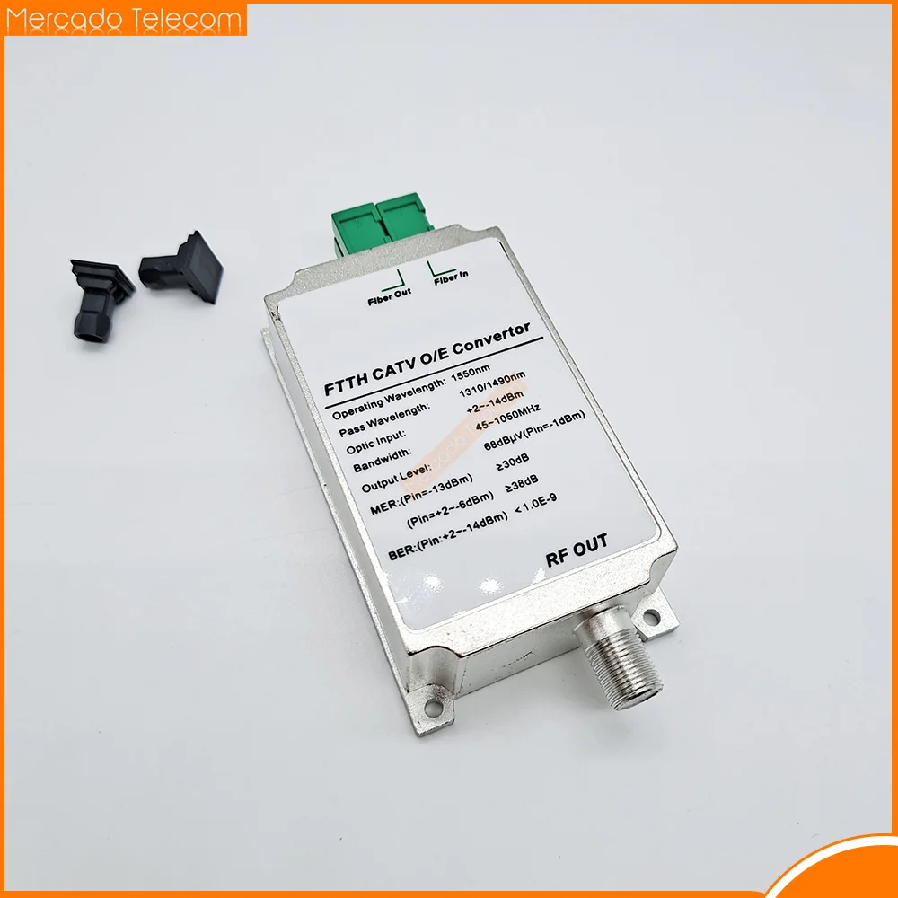 CATV Mini receptor FTTH fibra óptica WDM Node RF convertidor Triplexer mínimo interior AGC 1310nm/1490nm/1550nm sin alimentación - imagen 2