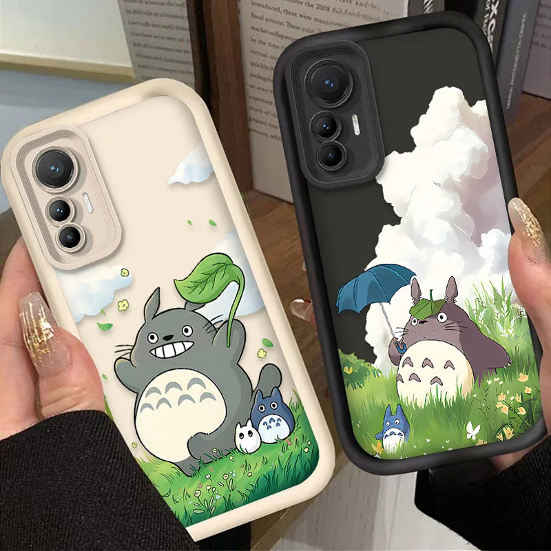 Funda T-TotoroS de dibujos animados para Xiaomi 14T 13T 11T 12T 13 12 11 Lite 5G NE POCO X6 X5 F6 F5 F3 X4 GT X3 NFC M5S M6 Pro 4G