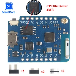 Placa Wemos D1 Mini Pro ESP826 con WiFi para Arduino e IoT