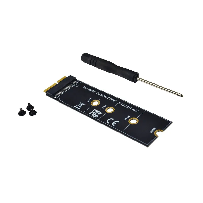 Tarjeta adaptadora M key M.2 NGFF PCIe AHCI SSD para MACBOOK Air 2013 2014 2015 2017 A1465 A1466 Pro A1398 A1502 A1419 2230-2280 SSD M2 - imagen 4