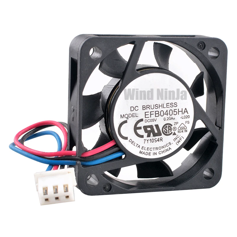 EFB0405HA 4cm 40mm ventilador 40x40x10mm DC5V 0.20A ventilador axial de doble rodamiento de bolas ventilador de refrigeración para fuente de alimentación - imagen 2