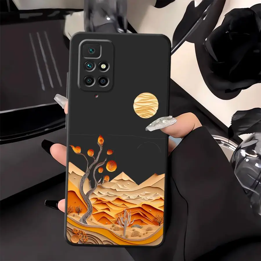 Funda de teléfono suave negra con suspensión de cielo de verano para Xiaomi Redmi A3 12C K40 K80 Pro 10 14C A1 A2 Plus A5 13C 9 A4 - imagen 2