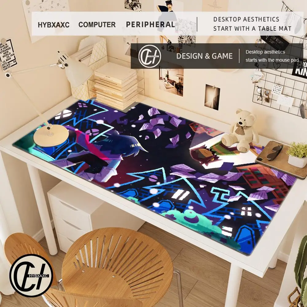 Alfombrilla de ratón Deltarune, alfombrilla para teclado, alfombrilla de escritorio de 1000x500mm, alfombrilla de escritorio para PC, alfombrilla de oficina para jugadores, alfombrilla de mesa para el hogar HYBXAXC 90X40 - imagen 3