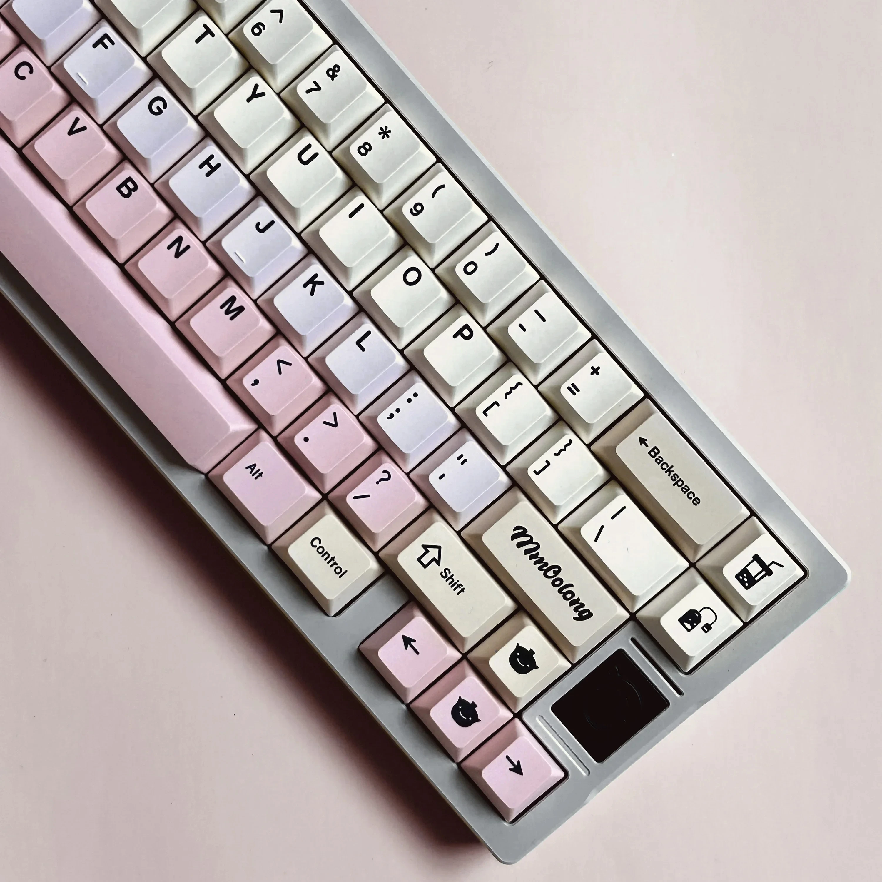 Teclas de perfil Cherry Momo Oolong Dye Sub PBT, Material para interruptor mecánico, teclado, Barra espaciadora dividida - imagen 3