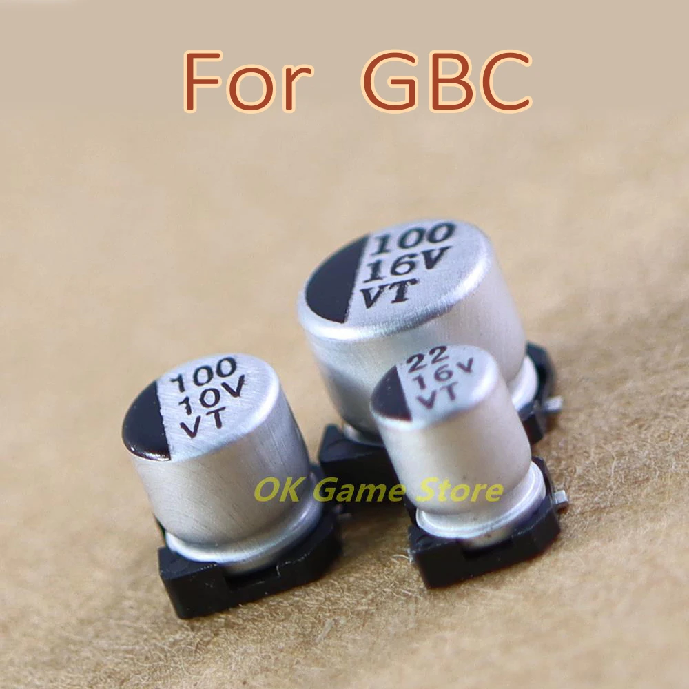 50 juegos = 150 Uds. Condensador de placa base de repuesto para GAMEBOY COLOR GBC condensador para accesorios de piezas de reparación GBC