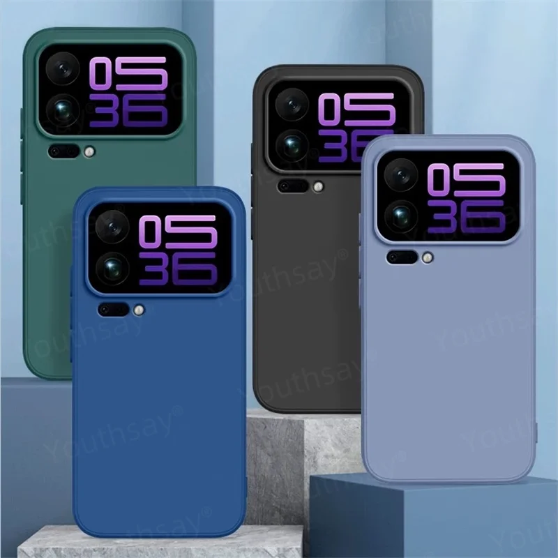 Para Xiaomi 17 Pro Max Funda Xiaomi 17 Pro Max Funda Coque suave Original silicona líquida TPU teléfono parachoques Xiaomi 17 Pro Max - imagen 5